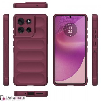 Magic Shield guminis dėklas - bordo spalvos (Motorola Moto G86 Power) Magic Shield guminis dėklas - bordo spalvos (Motorola Moto G86 Power)